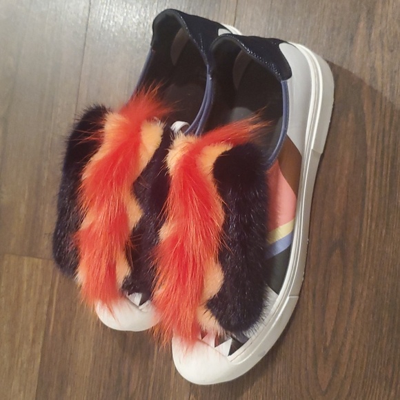 Authentic Fendi womens platform sneakers sz 40 - Picture 2 of 12